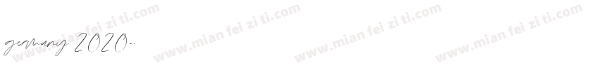 germany 2020字体转换